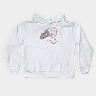 A Little Rattie - Blue Hooded Kids Hoodie